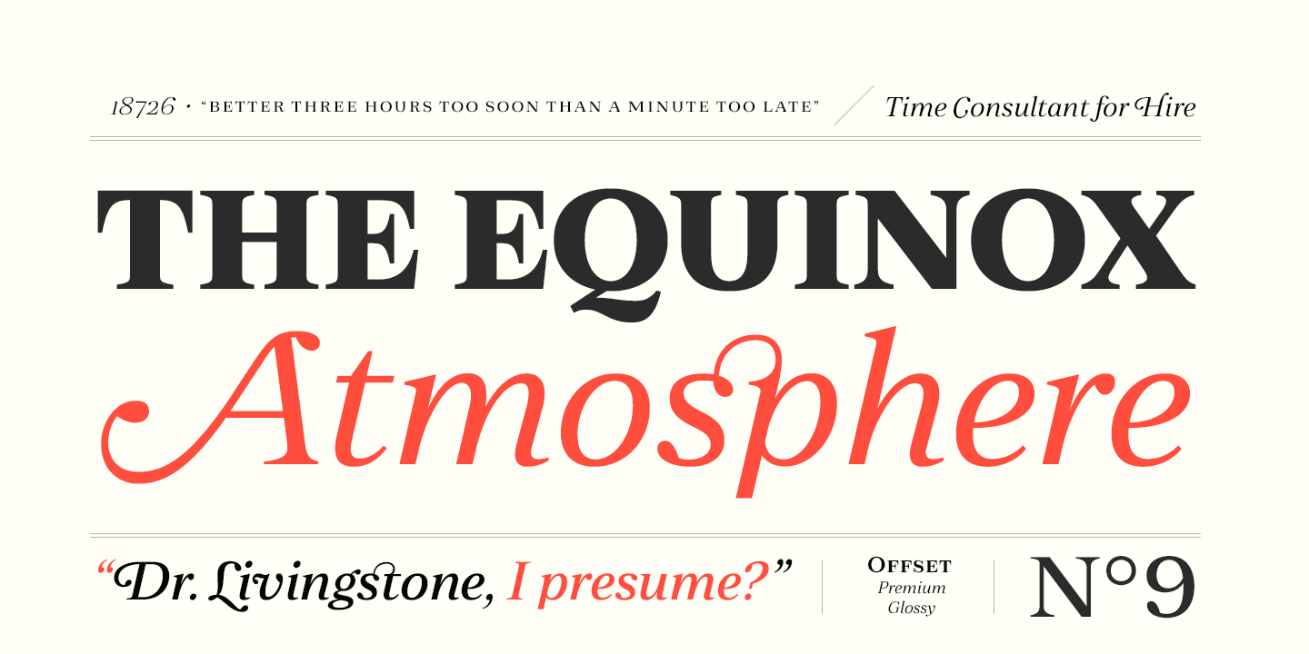 Przykład czcionki Zeit Medium Italic